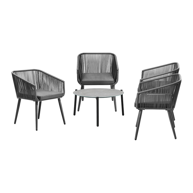Livsip 5pc Outdoor Patio Set Lounge Furniture Setting