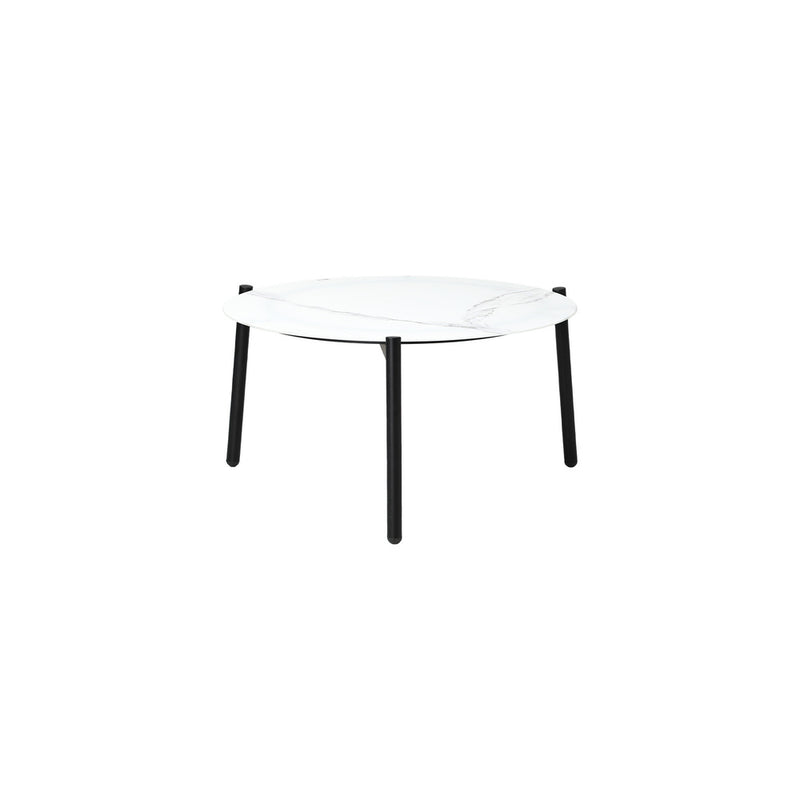 Livsip 3pcs Outdoor Lounge Set 50CM Round Table Rattan Chairs