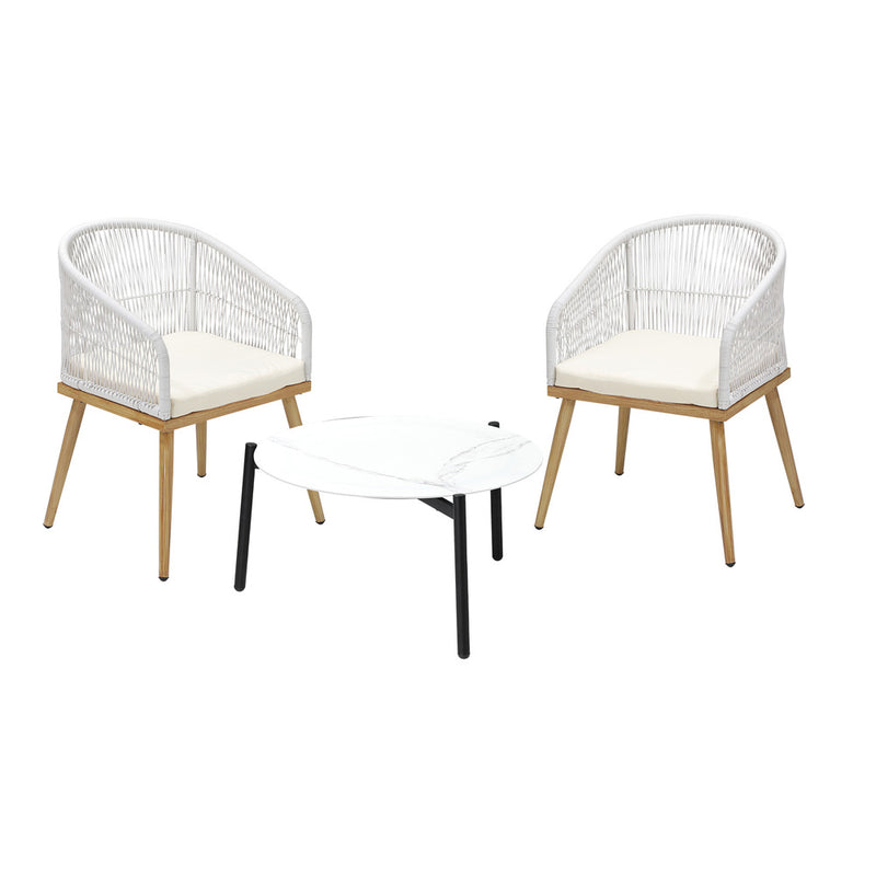 Livsip 2 Seater Outdoor Patio Setting 70cm Table