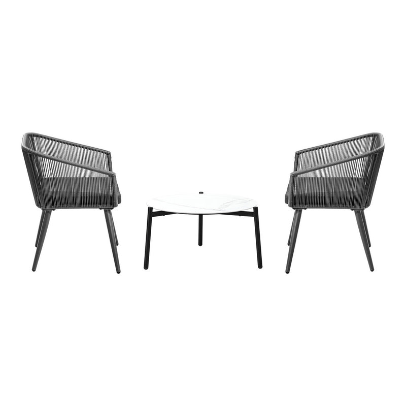 Livsip Outdoor Lounge Setting Furniture 3 Piece Patio Set