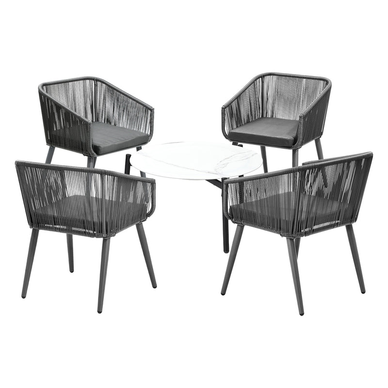 Livsip Outdoor Lounge Setting Furniture 5 Piece Patio Set
