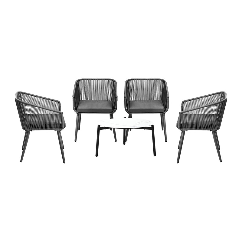 Livsip Outdoor Lounge Setting Furniture 5 Piece Patio Set