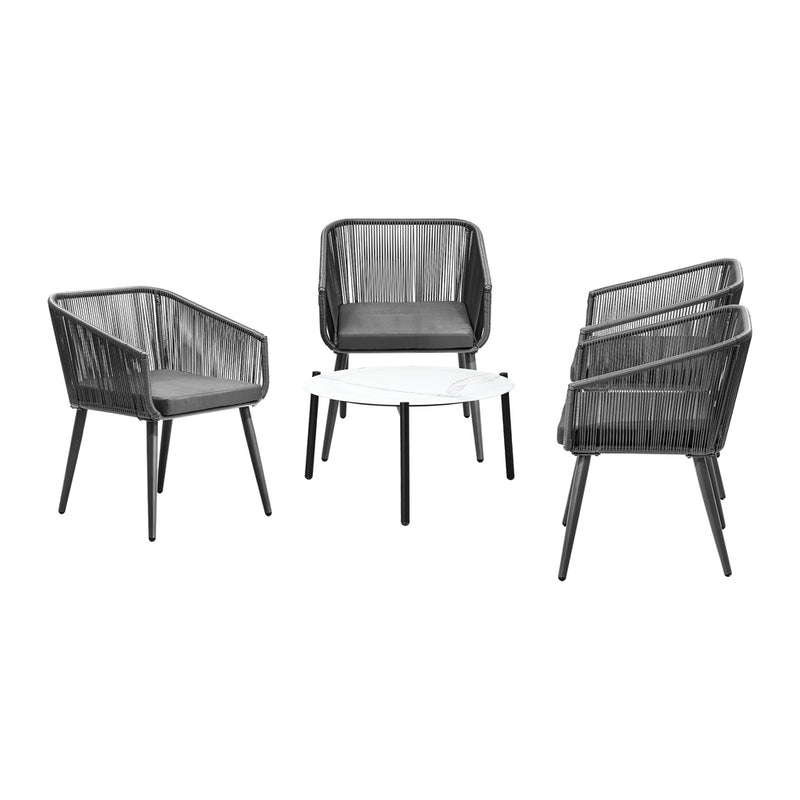 Livsip Outdoor Lounge Setting Furniture 5 Piece Patio Set