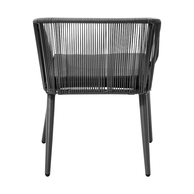 Livsip Outdoor Armchair X2 with Padded Seat Grey
