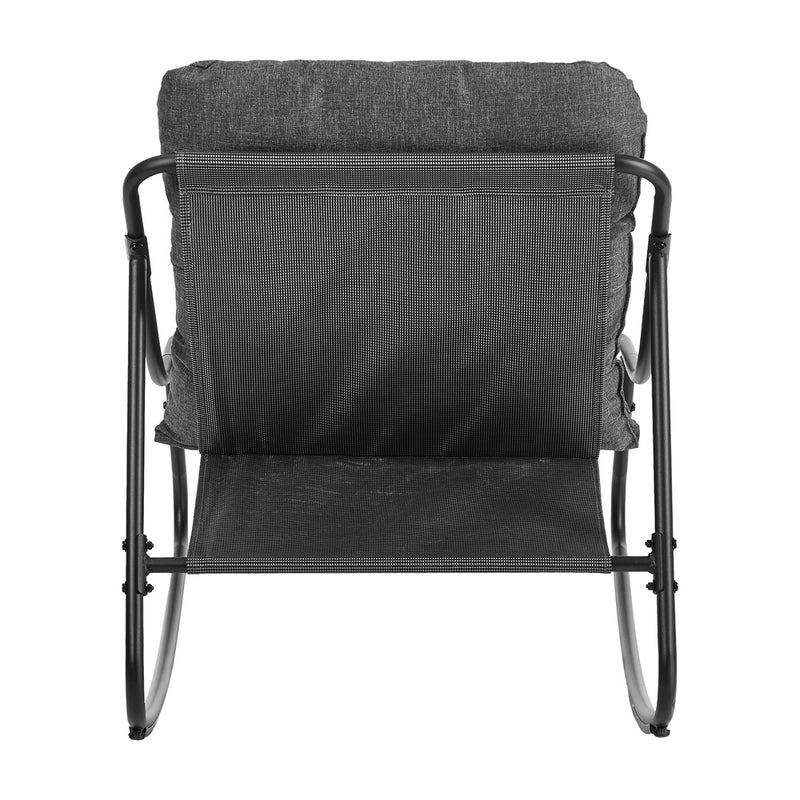 Livsip Outdoor Rocking Chair Garden Lounge Textilene Grey