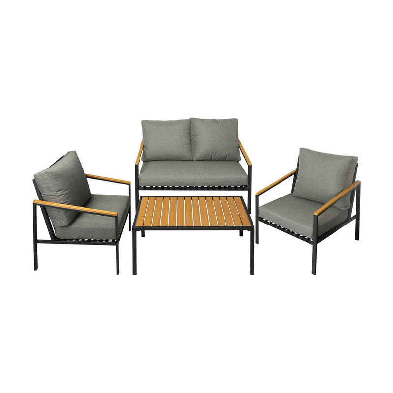 Livsip Outdoor Furniture 4PCS Set Dining Chairs&Table