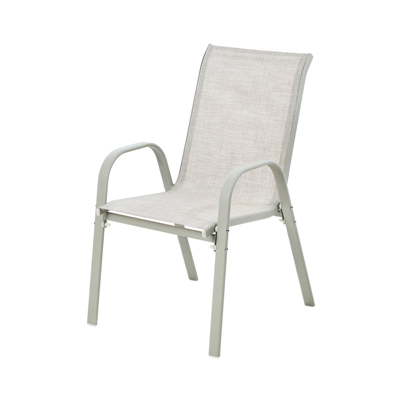 Livsip 5PCS Outdoor Dining Set 90cm Table Patio Bistro Set Beige