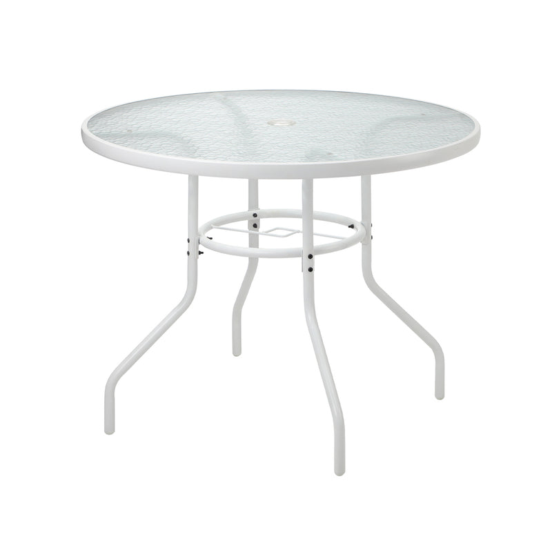 Livsip 5PCS Outdoor Dining Set 90cm Table Patio Bistro Set White