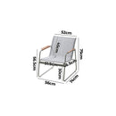 Livsip 2PCS Outdoor Patio Armchair Textilene