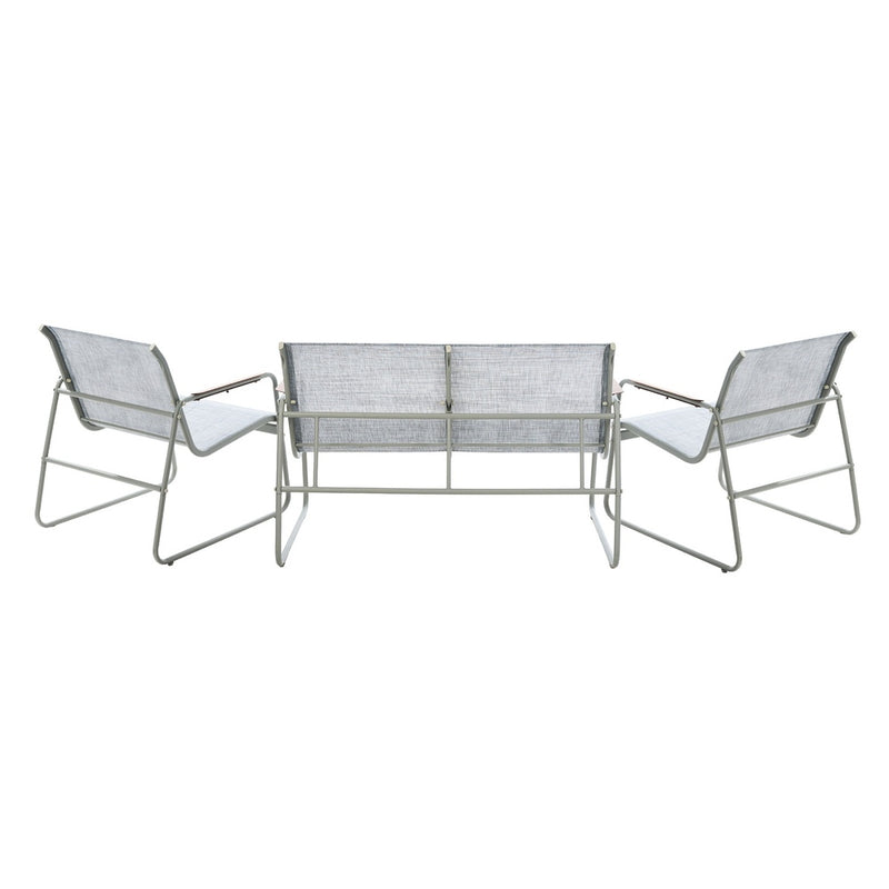 Livsip 4 Seater Outdoor Lounge Patio Set Bench Textilene Sofa