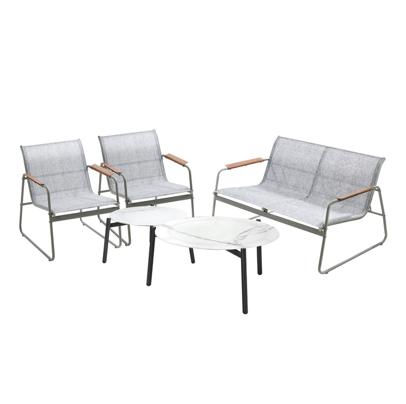 Livsip 4 Seater Outdoor Lounge Set Patio Coffee Table Set