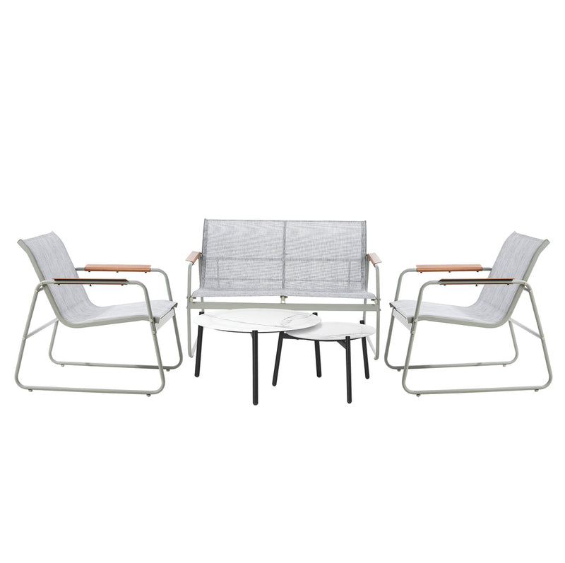 Livsip 4 Seater Outdoor Lounge Set Patio Coffee Table Set