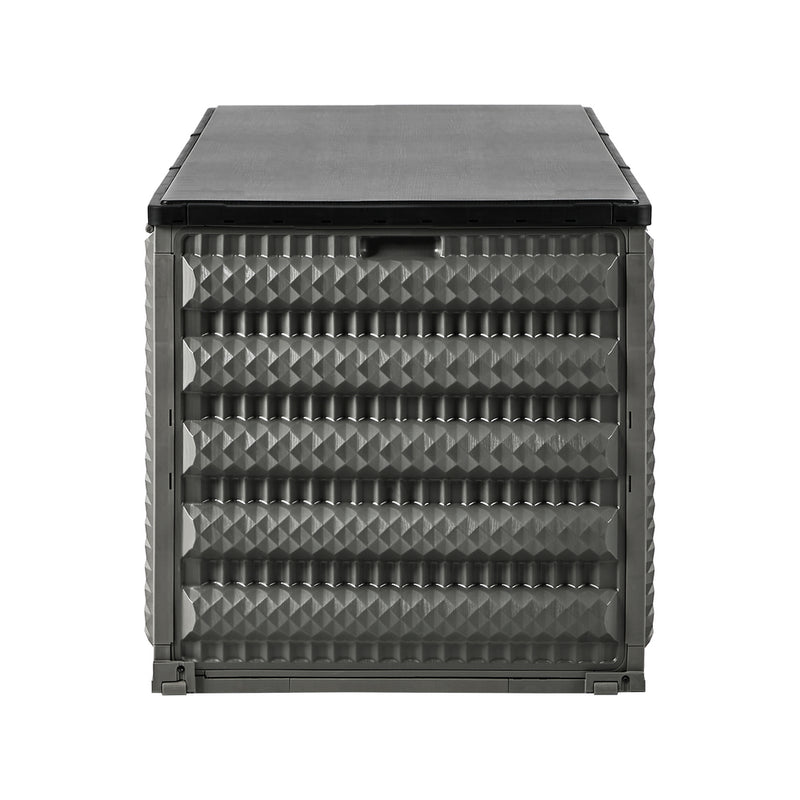 Livsip Outdoor Storage Box 490L Foldable Garden Container Grey