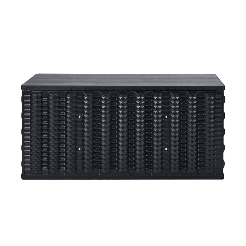 Livsip Outdoor Storage Box 680L Foldable Garden Container Black