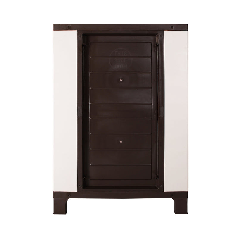 Livsip Outdoor Storage Cabinet Adjustable Lockable Beige