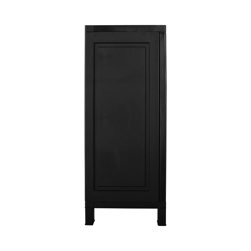 Livsip Outdoor Storage Cabinet Adjustable Lockable Black