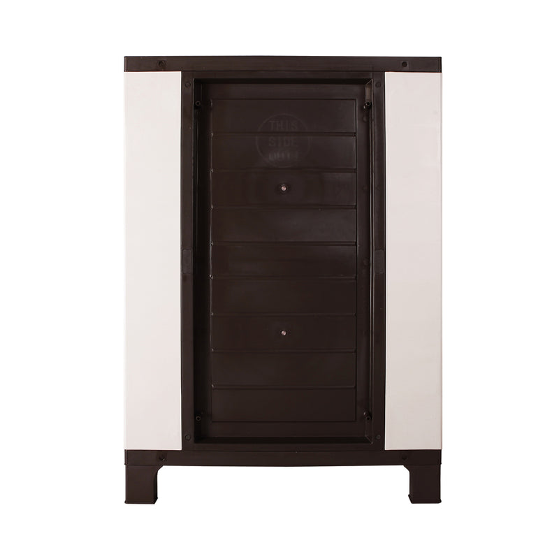 Livsip Outdoor Storage Cabinet Removable Shelf Lockable Beige