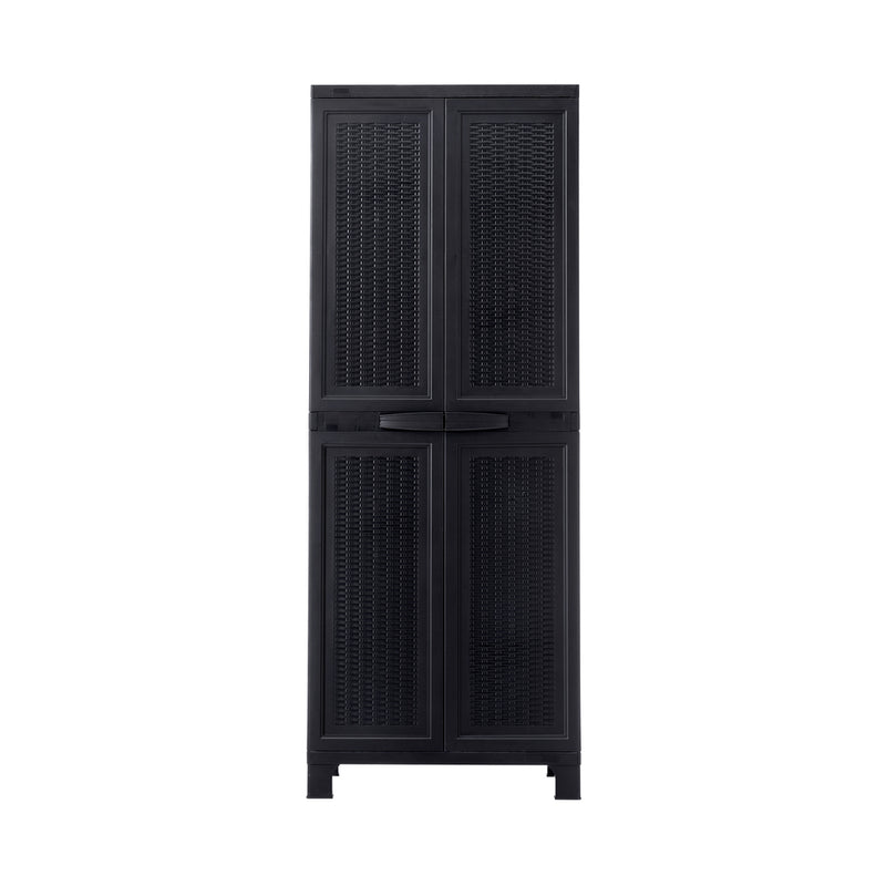 Livsip Outdoor Storage Cabinet Adjustable Tall Black