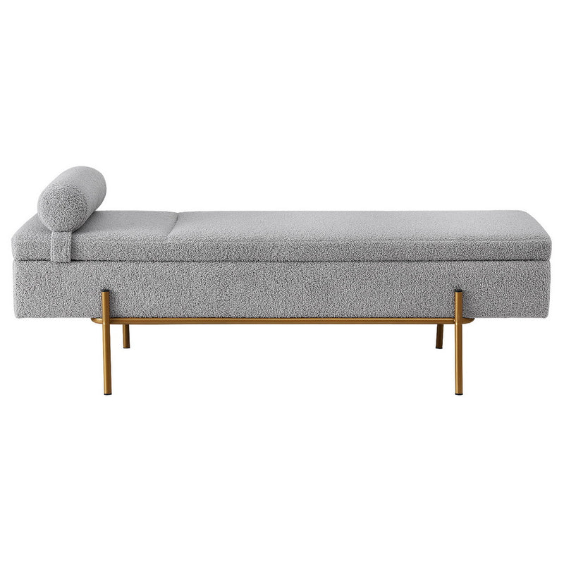Artiss Storage Ottoman Bed 140cm Pillow Foot Stool