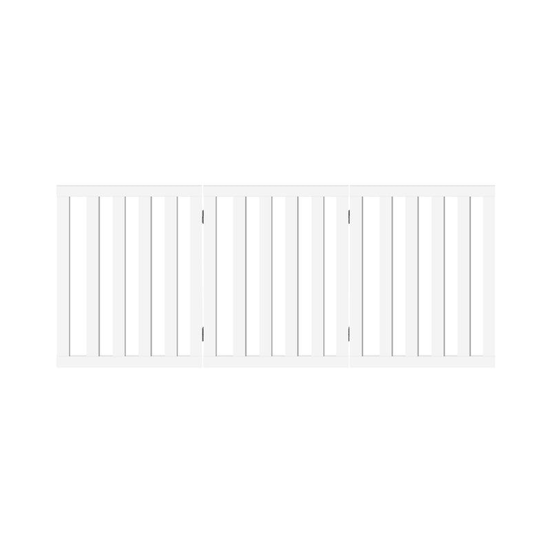 Alopet Wooden Pet Gate Dog Fence 3 Panels
