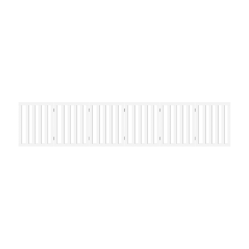 Alopet Wooden Pet Gate Dog Fence 6 Panels