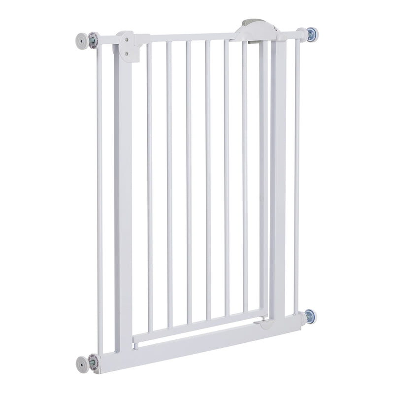 Alopet 78cm Retractable Safety Gate Pet Dog Cat Fence Guard Door White