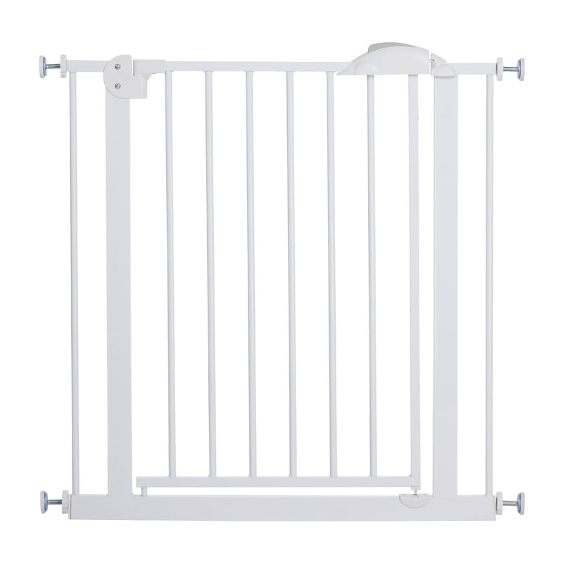 Alopet 78cm Retractable Safety Gate Pet Dog Cat Fence Guard Door White