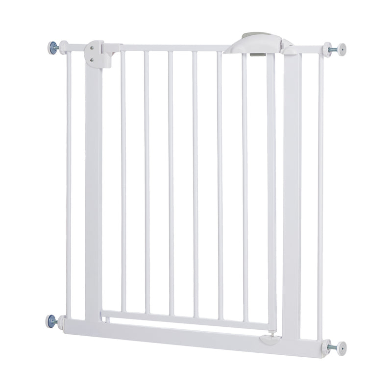 Alopet 78cm Retractable Safety Gate Pet Dog Cat Fence Guard Door White