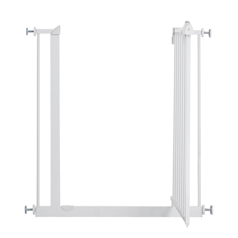 Alopet 78cm Retractable Safety Gate Pet Dog Cat Fence Guard Door White