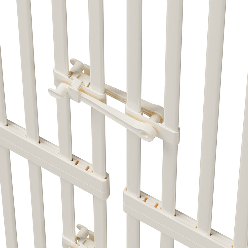 Alopet 190cm-264cm Retractable Gate Pet Dog Cat Extra Tall Fence White