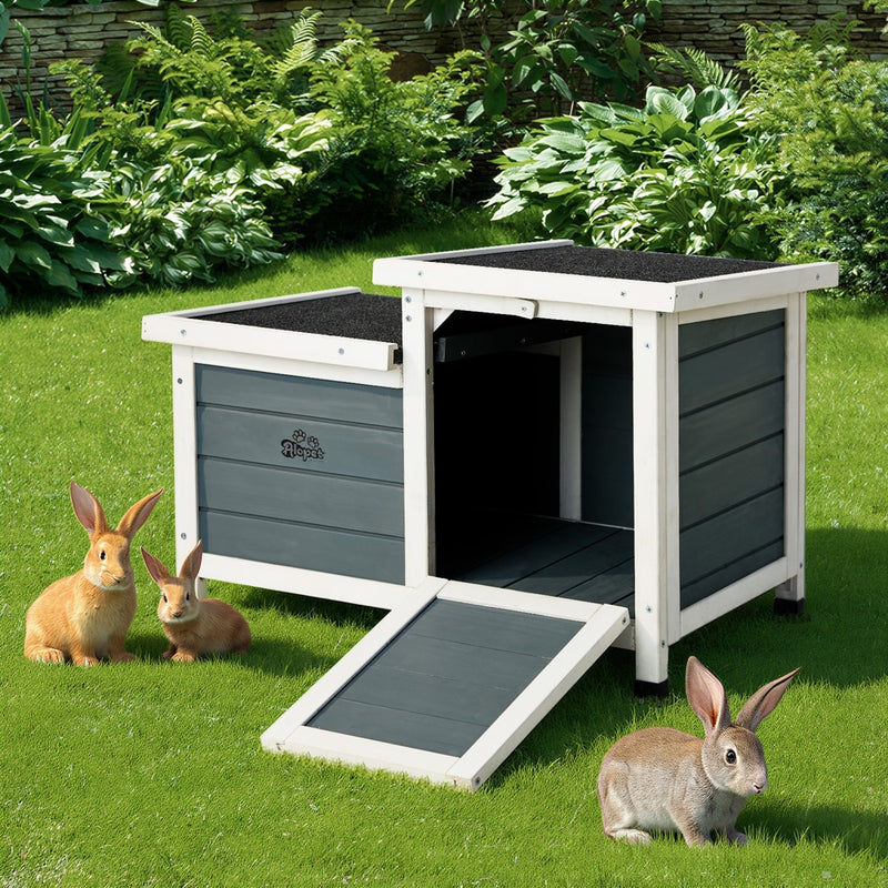 Alopet Outdoor Rabbit Cat Hutch Wooden Coop House Enclosure