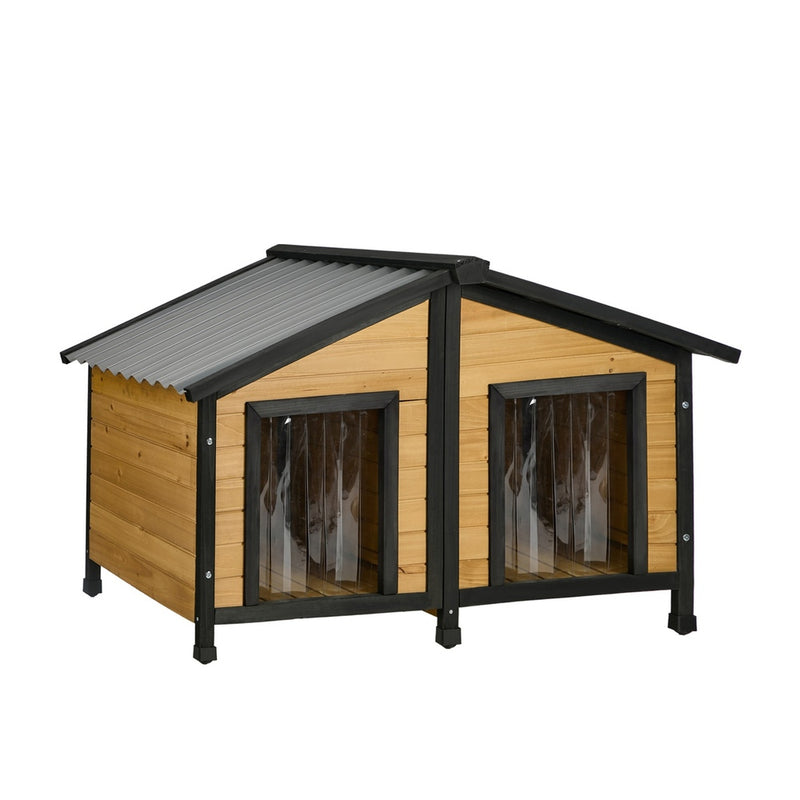 Alopet Dog Kennel Outdoor Indoor Pet House Wooden Puppy Cabin Kennels
