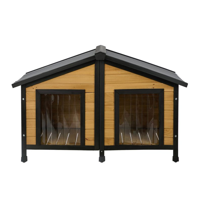Alopet Dog Kennel Outdoor Indoor Pet House Wooden Puppy Cabin Kennels