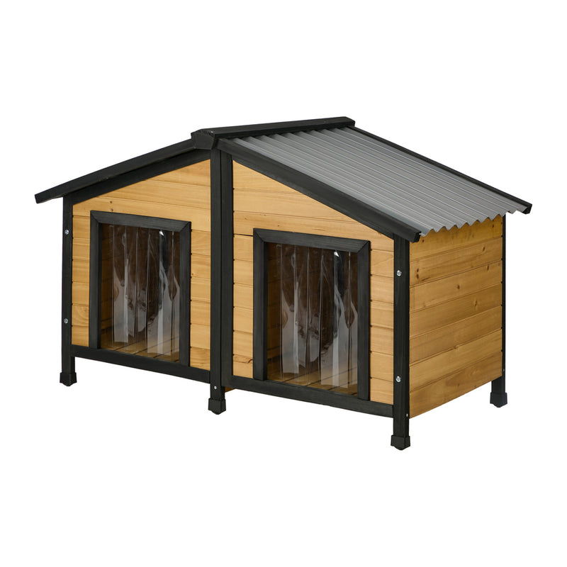 Alopet Dog Kennel Outdoor Indoor Pet House Wooden Puppy Cabin Kennels