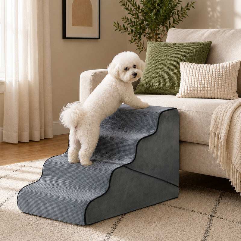 Alopet Foam Pet Ramp Stairs Washable 4 Steps