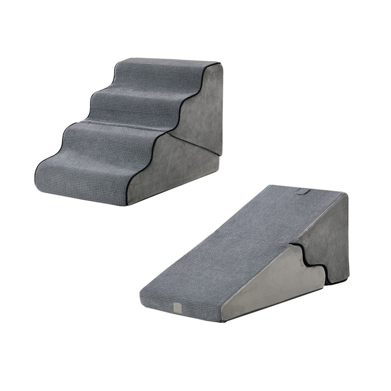 Alopet Foam Pet Ramp Stairs Washable 4 Steps