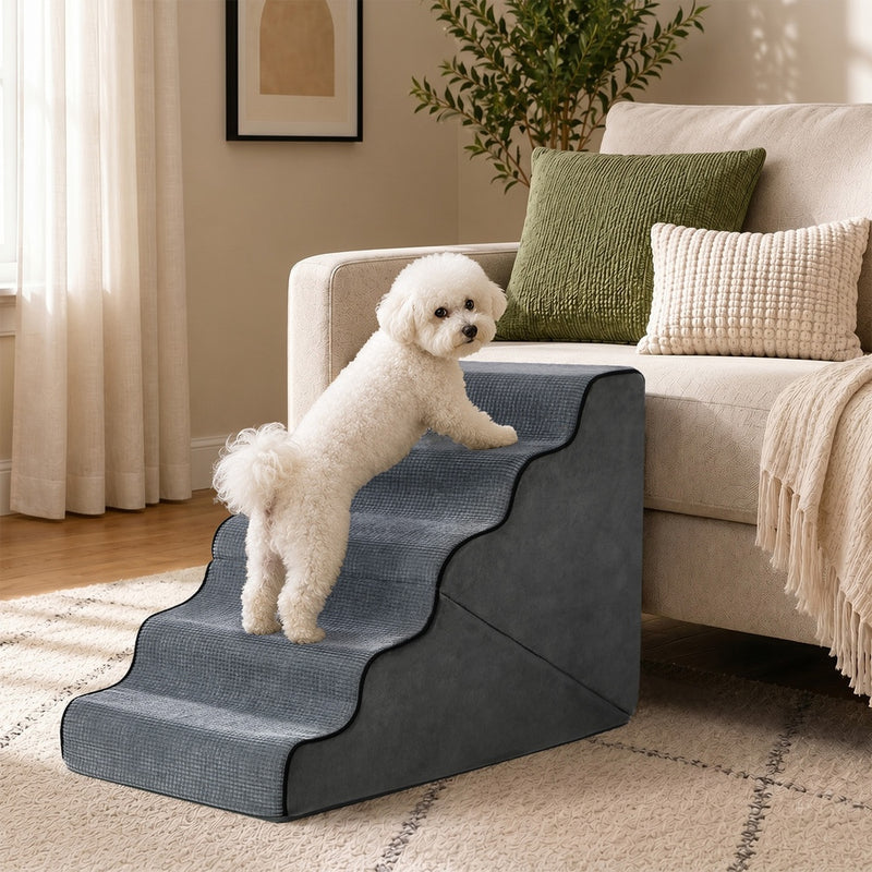 Alopet Foam Pet Ramp Stairs Washable 5 Steps