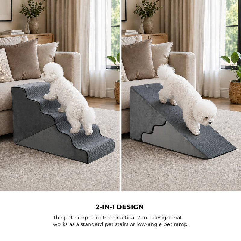 Alopet Foam Pet Ramp Stairs Washable 5 Steps