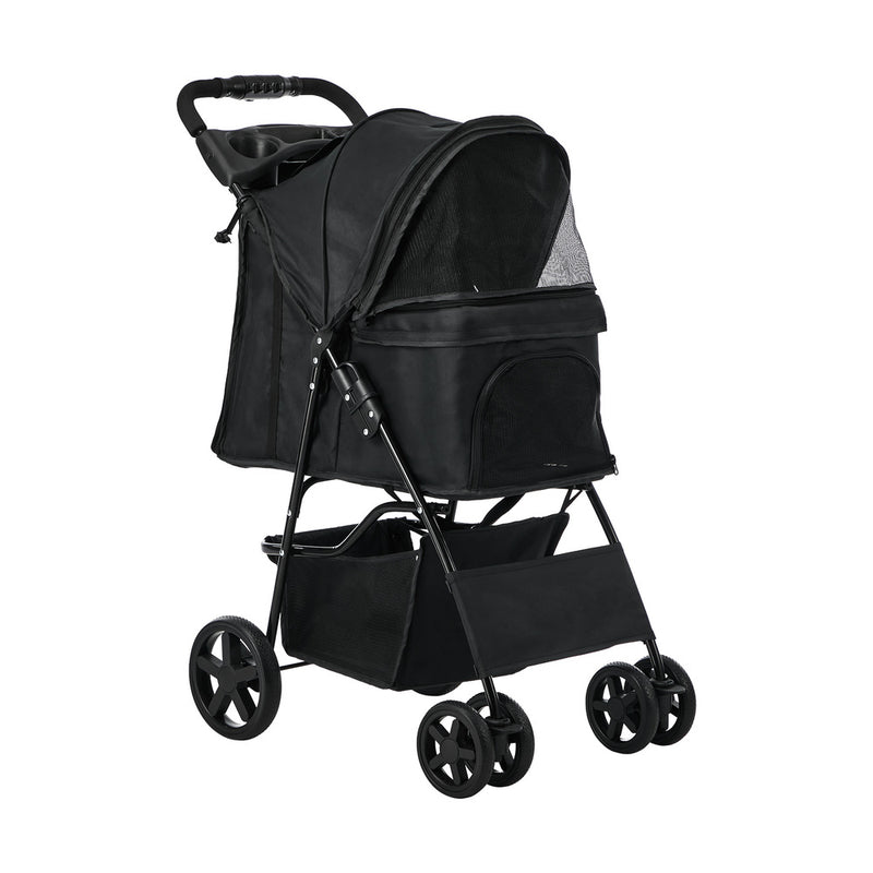 Alopet Pet Stroller Pram Carrier Cage Pushchair Foldable