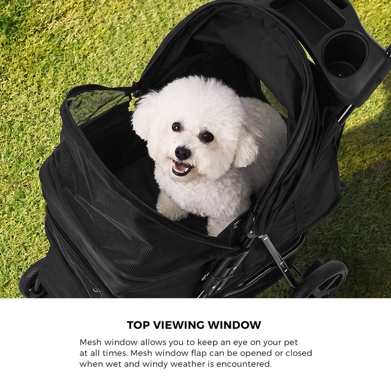 Alopet Pet Stroller Pram Carrier Cage Pushchair Foldable