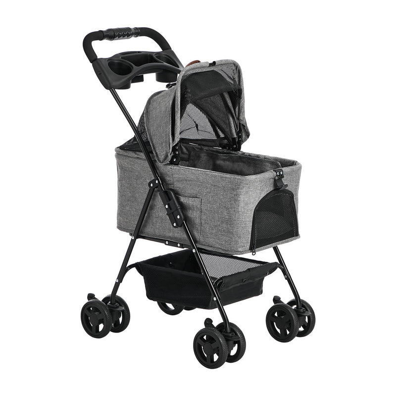 Alopet Pet Stroller Pram Removable Carrier Pushchair Foldable