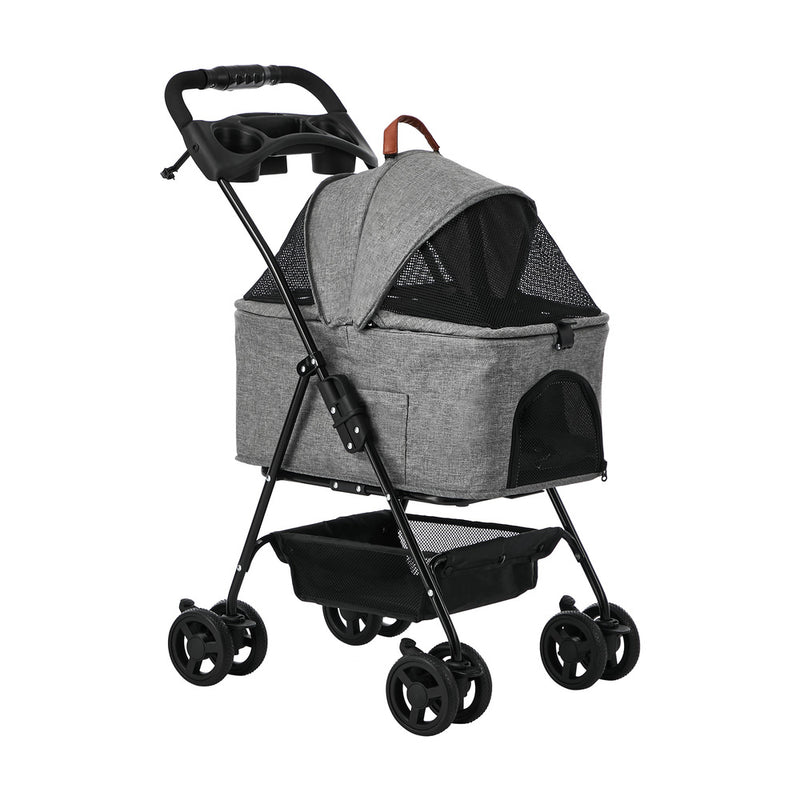 Alopet Pet Stroller Pram Removable Carrier Pushchair Foldable