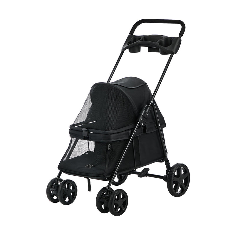 Alopet Pet Stroller Travel Foldable Lockable Wheels