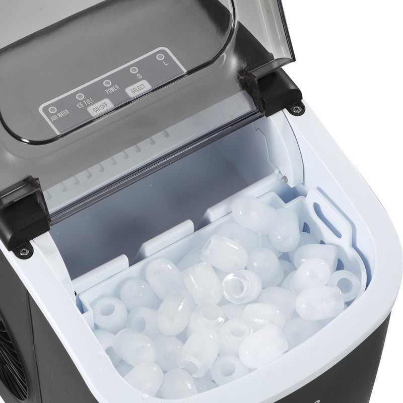 Vevare Portable Ice Maker Machine Ice Cube Tray 12kg Black