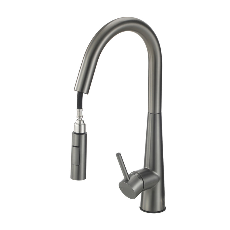 Welba Kitchen Mixer Tap Pull Out Faucet 2-Mode Swivel Grey