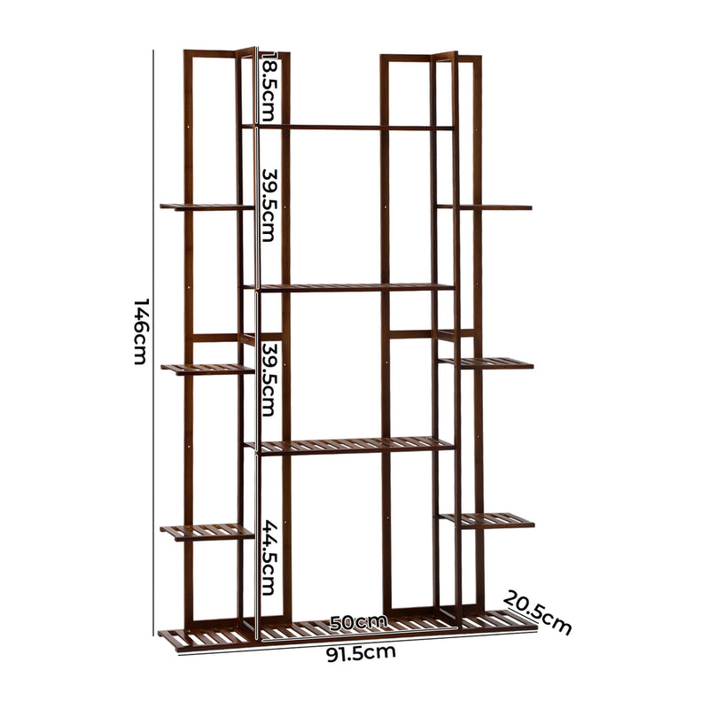 Livsip Plant Stand 7-tier Planter Shelf Bamboo