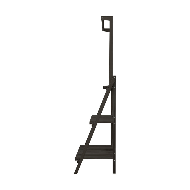 Livsip 3 Tier Plant Stand Flower Pot Shelf Wooden Black