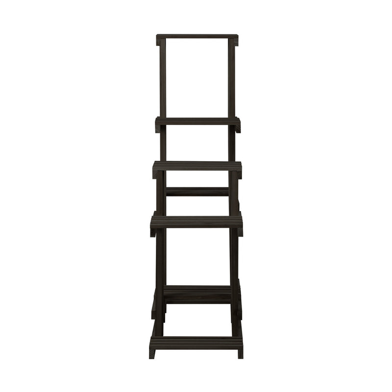 Livsip Plant Stand 6 Tiers Wooden Shelving Black