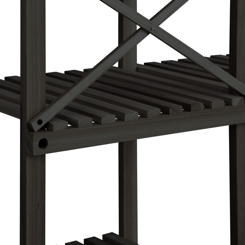 Livsip Plant Stand 6 Tiers Flower Pots Rack Black