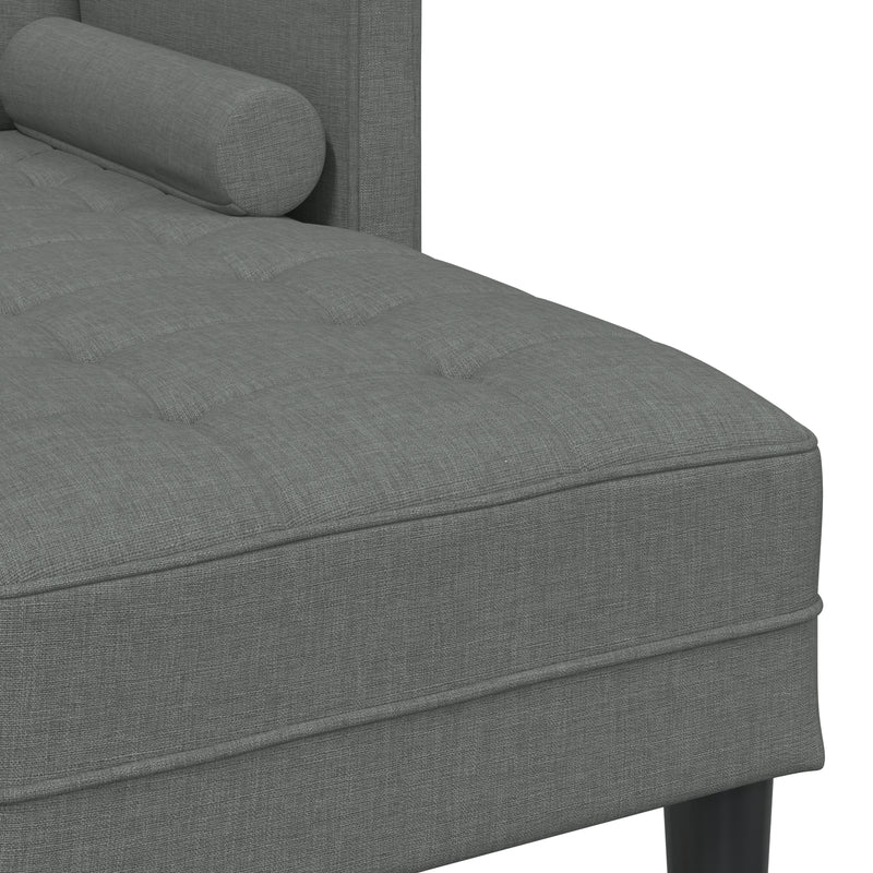 vidaXL Sofa Set with Cushion Dark Grey 173 x 131 x 67 cm Polyester
